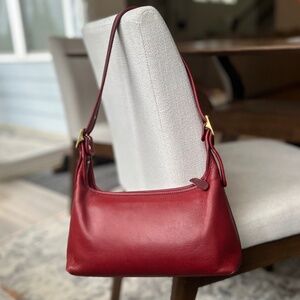 Vintage Coach Red Legacy Small Hobo Shoulder Bag #9059